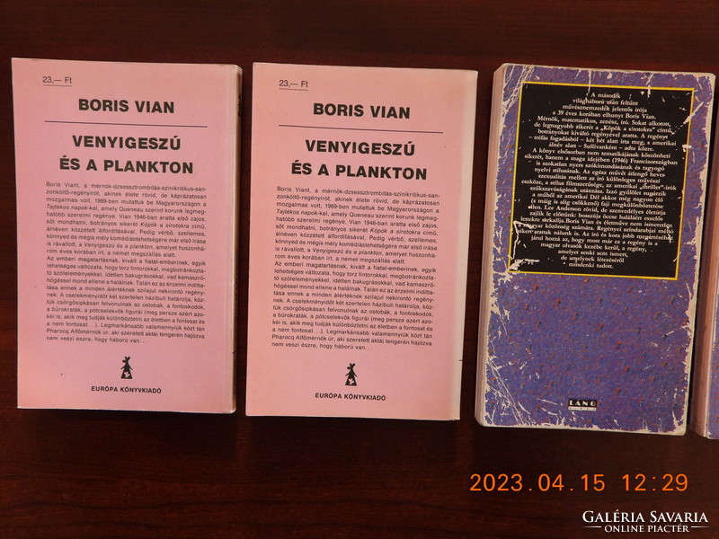 Boris Vian könyvcsomag eladó