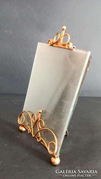 Art Nouveau copper table picture frame negotiable