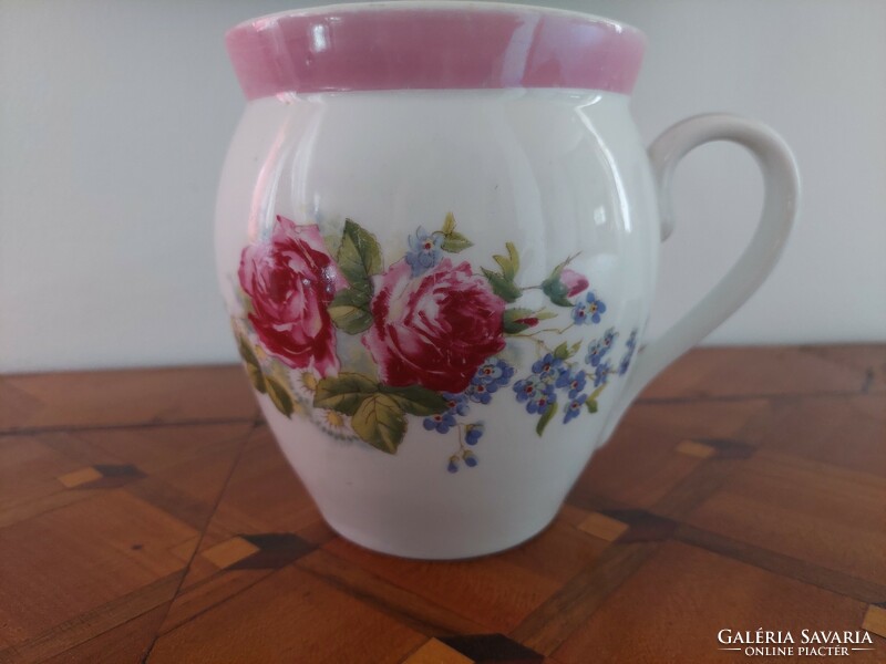 Bunch large 14 cm porcelain pink - forget-me-not pattern rare from 1914