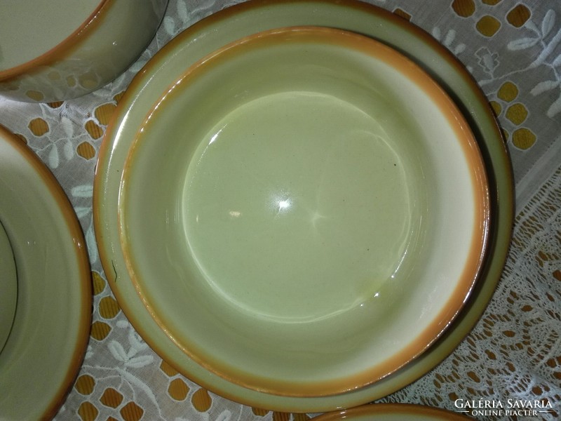 Cream soup saucer with plate...Ceramic.