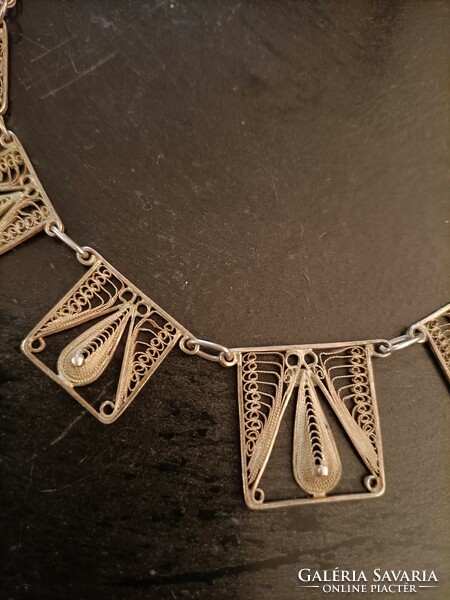 Filigree silver necklaces