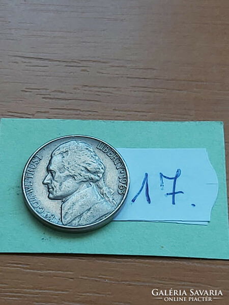 Usa 5 cents 1963 / d, thomas jefferson, copper-nickel 17