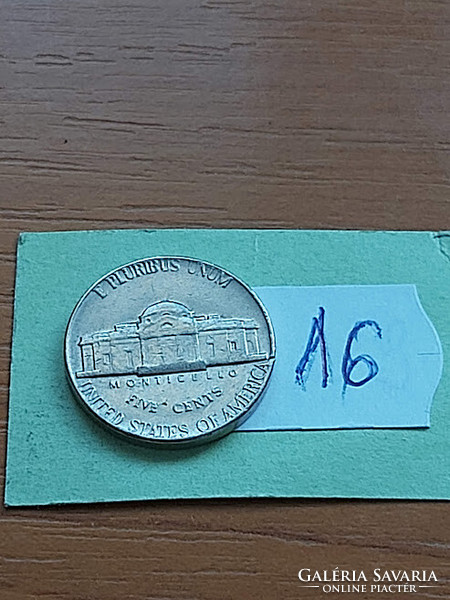 Usa 5 cents 1976 thomas jefferson, copper-nickel 16