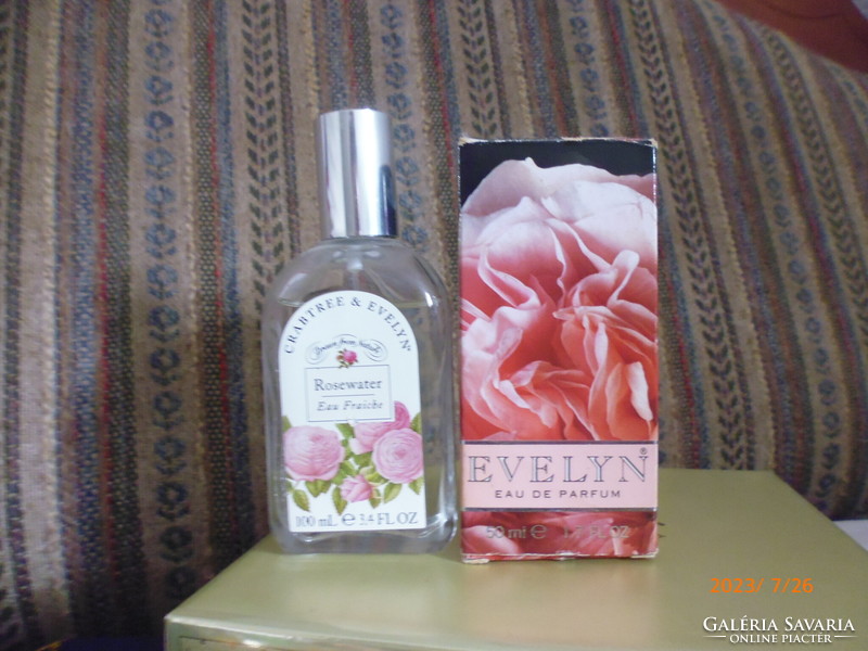 Kuriózum!!! Crabtree &Evelyn  parfüm szett. parfüm + rózsa  víz .