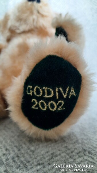 Godiva 2002, blonde teddy bear, bear, teddy bear, teddy