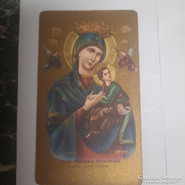 Mater perpetui succursus (mother of eternal help) prayer card