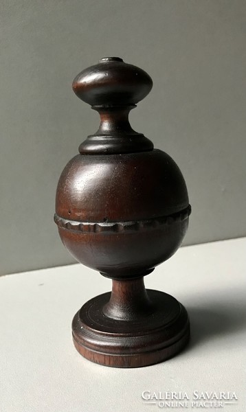 Apothecary or spice wooden jar