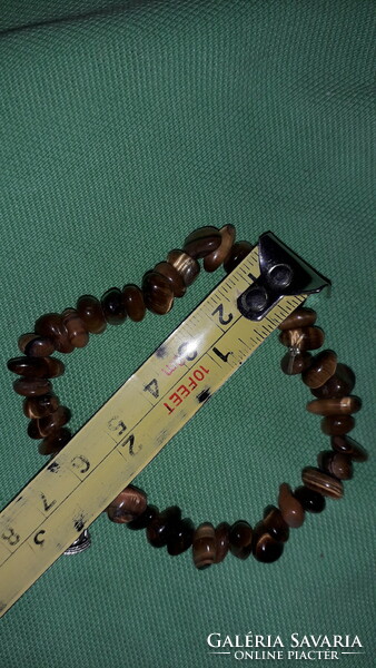 Oriental-style amber stone-beaded metal buddha figure bracelet according to the pictures k 14.