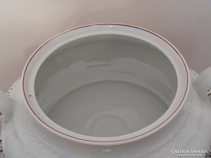 Large soup bowl with a bay, dimensions in the picture, flawless.