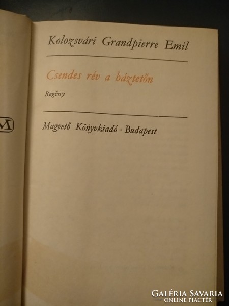 Kolozsvári Grandpierre Emil: Csendes rév a háztetőn, alkudható