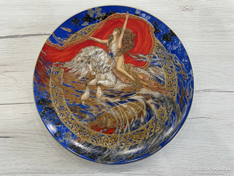 Hutschenreuther német porceclán tál tányér falitál mitológiai jelenet