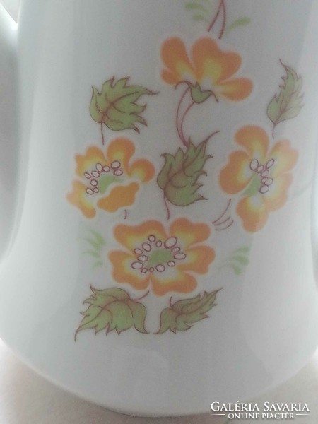 Alföldi yellow floral coffee pot spout