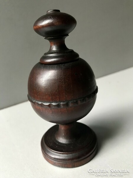 Apothecary or spice wooden jar