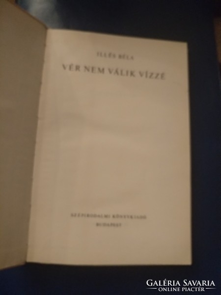 Illés Béla: vér nem válik vízzé, alkudható