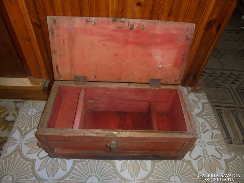 Old military chest, travel chest