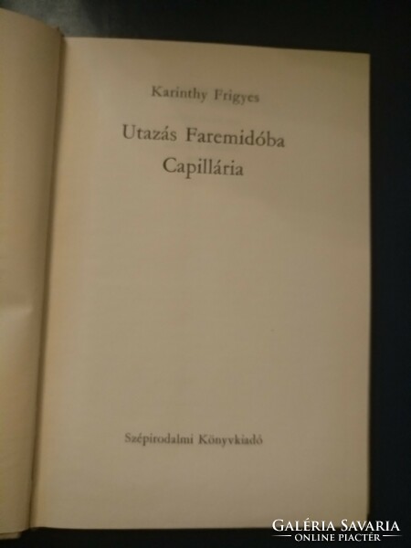 Frigyes Karinthy: journey to faremido, capillaria, can be calculated