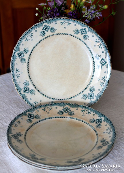 Rarity! Antique English earthenware, ford & sons, burslem  flat plates,belmont decor, per piece