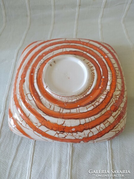 Gorka - large decorative wall plate with spiral decor, flawless, marked, 23 cm