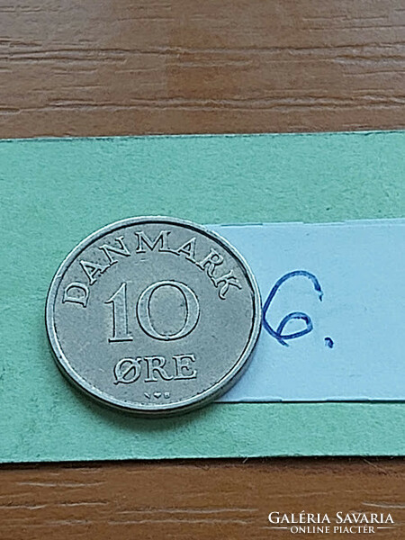 Denmark 10 öre 1949 (n ♥ s), copper-nickel, king frederick ix 6