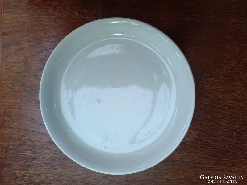 Zsolnay white rim cake plate