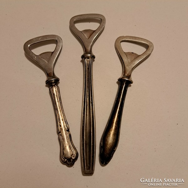 Beer openers with silver handles