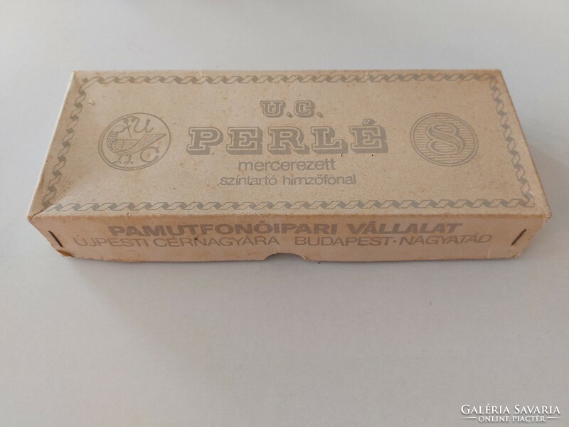 Old pearl embroidery thread in a box