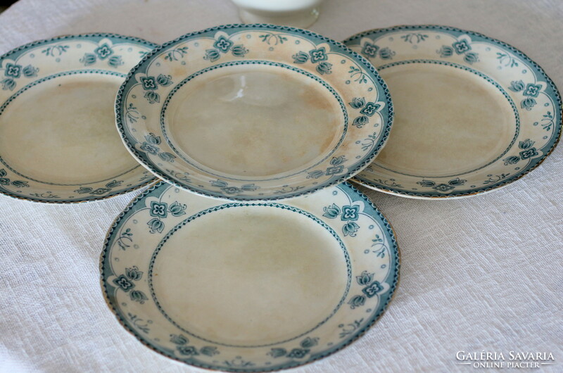 Rarity! Antique English earthenware, ford & sons, burslem  flat plates,belmont decor, per piece