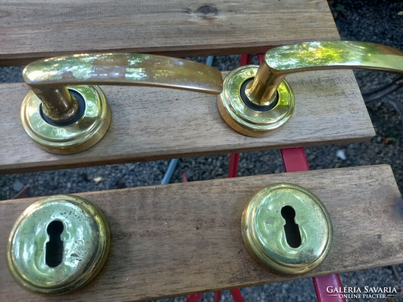 Modern copper handle (1 pair) for room door