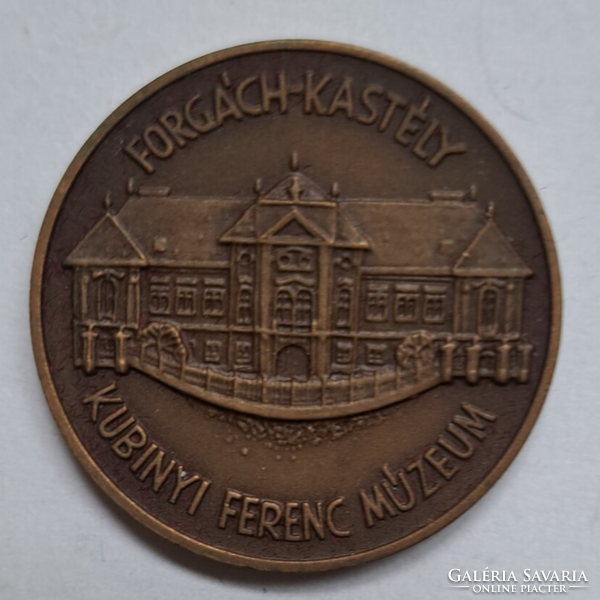 1980. "Forgách-kastély - Kubinyi Ferenc Múzeum - II. Rákóczi Ferenc" bronz emlékérem (82) (32mm)