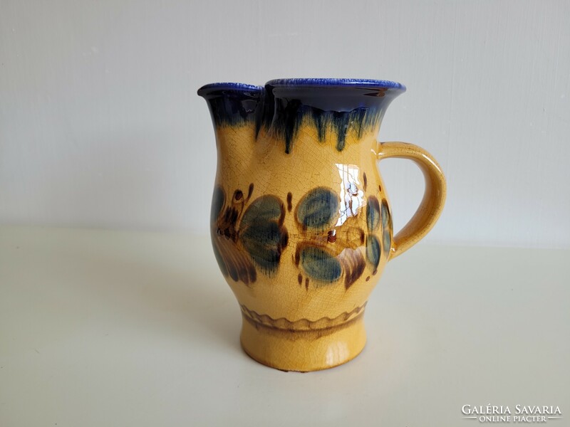 2 Liter folk floral ceramic wine jug jug water jug