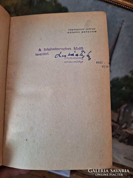 1952 első kiadás évében második kiadás TÖMÖRKÉNY ISTVÁN:KÉTKEZI MUNKÁSOK-elbeszélásek