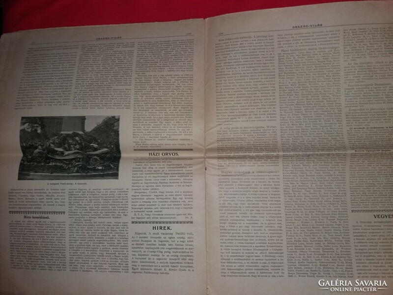 Antik 1899 .augusztus 06. ORSZÁG és VILÁG újság magazin szép állapot képek szerint