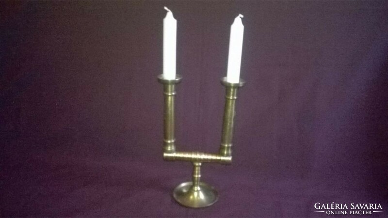 Table copper candle holder 04.