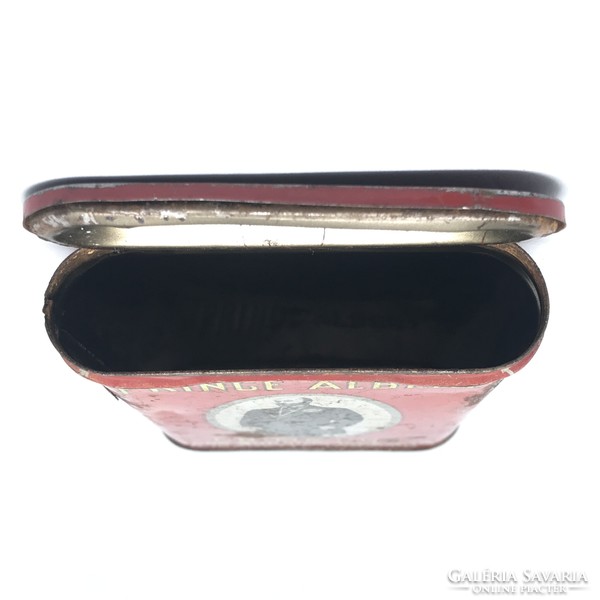 Metal tobacco box: Prince Albert, U.S.A. 1907