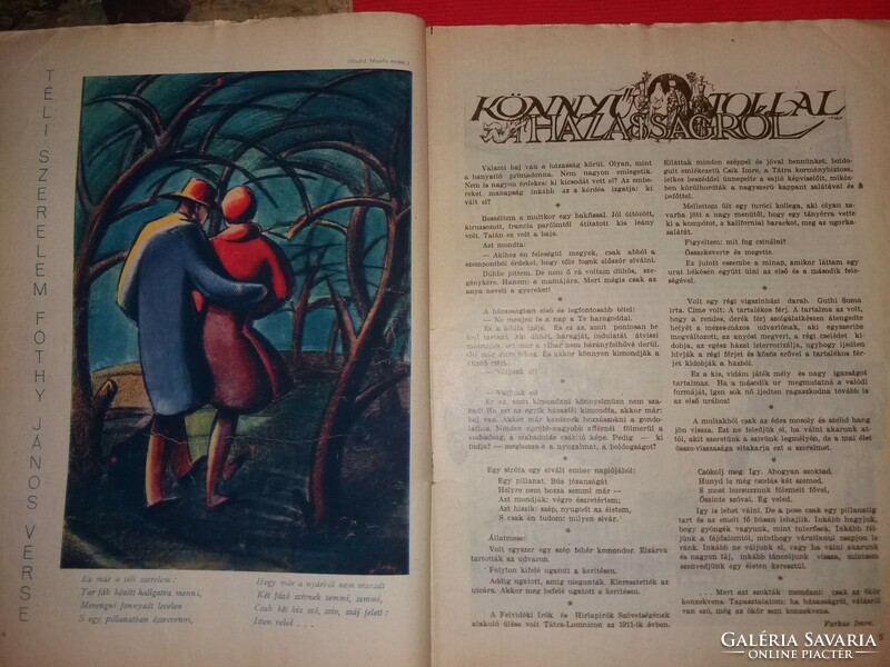 Antik 1930.01. 12. 52. évfolyam" PESTI HÍRLAP VASÁRNAPJA "újság magazin képek szerinti