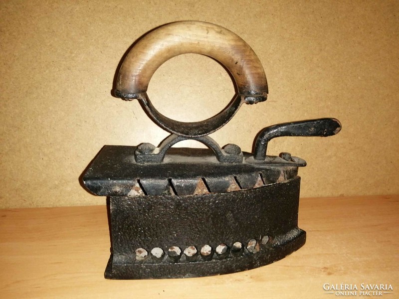 Antique charcoal iron