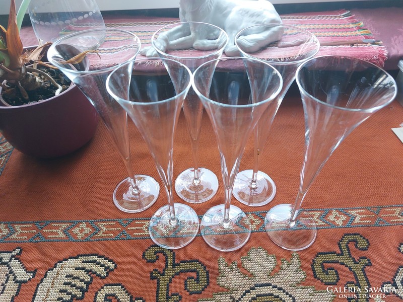 Luxus olasz pezsgőspoharak 6 darab