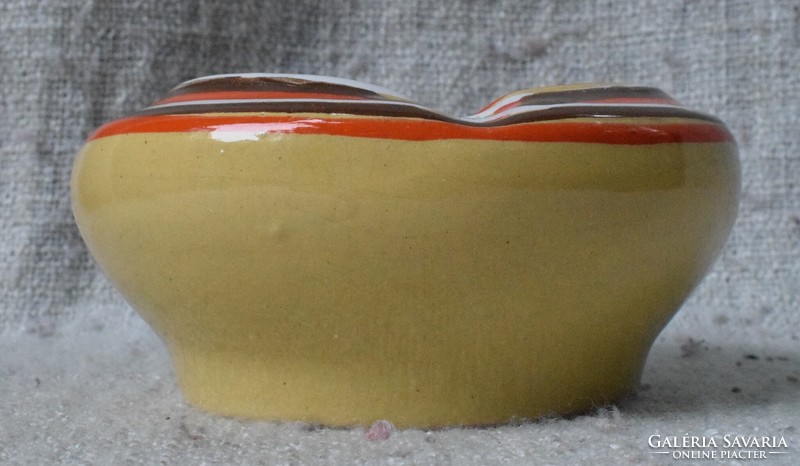 Art and craft retro ceramic ashtray, ashtray, ashtray 15.5 x 7 cm