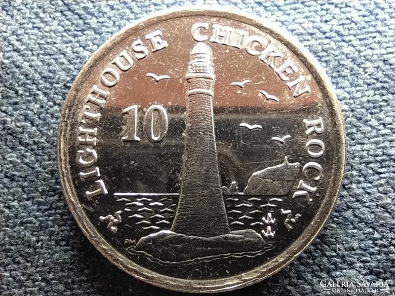 Man-sziget II. Erzsébet világítótorony 10 penny 2006 (id66900)