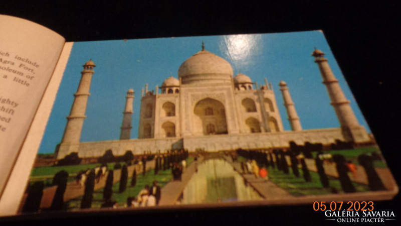 Agra and Fatephur Sikri   , 20 db perforált  képeslap  Indiából