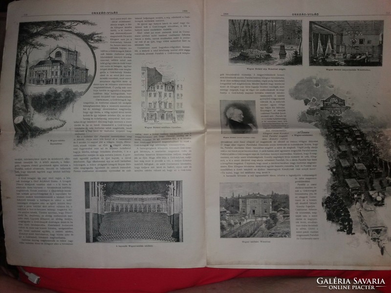 Antik 1899 .augusztus 13. ORSZÁG és VILÁG újság magazin szép állapot képek szerint