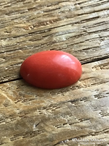 Antique kaboson polished noble coral stone, reserved