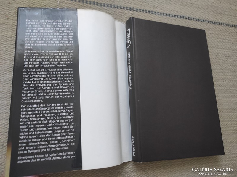 Német üvegművészeti könyv - Glas - üveg iparművészeti, műtárgybecsüs könyv