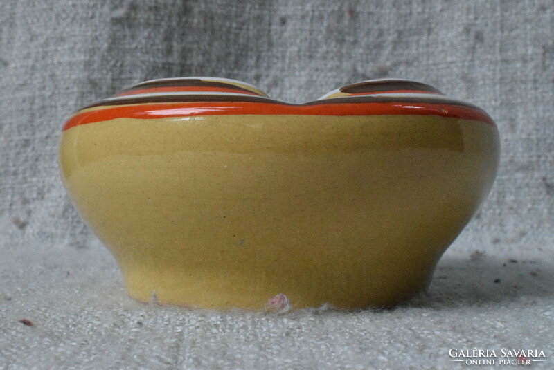 Art and craft retro ceramic ashtray, ashtray, ashtray 15.5 x 7 cm