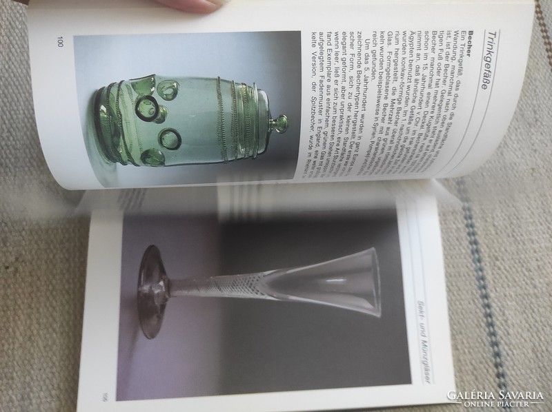 Német üvegművészeti könyv - Glas - üveg iparművészeti, műtárgybecsüs könyv