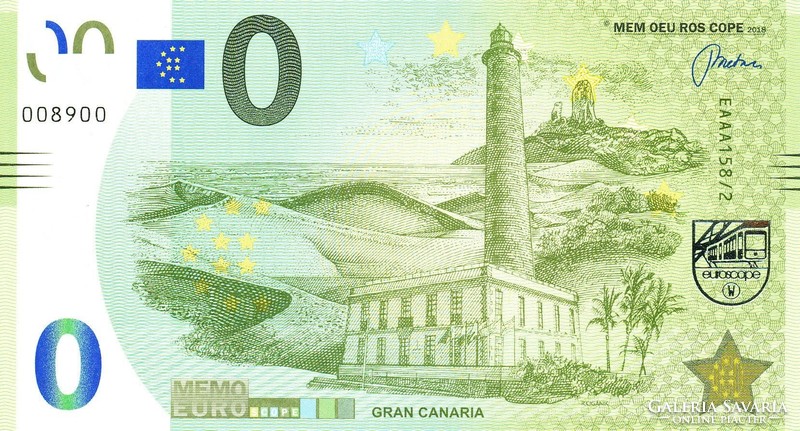 "0" MEMO EURO Kanári szigetek