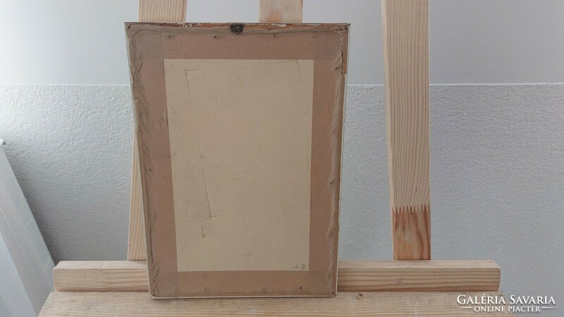 (K) degas print with 28.5 x 19.5 cm frame