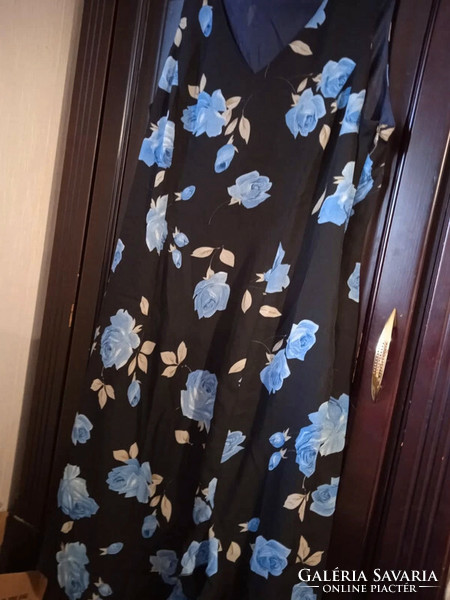 Laliqoe kék rózsás női ruha 44-es