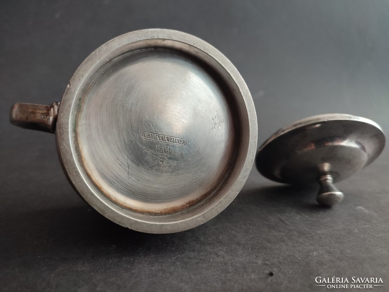 Silver-plated old original wellner alpaca sugar bowl - ep