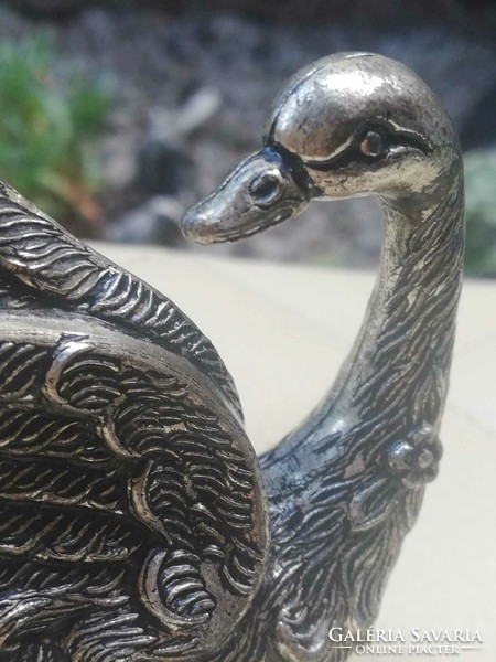 Italian silver-plated swan